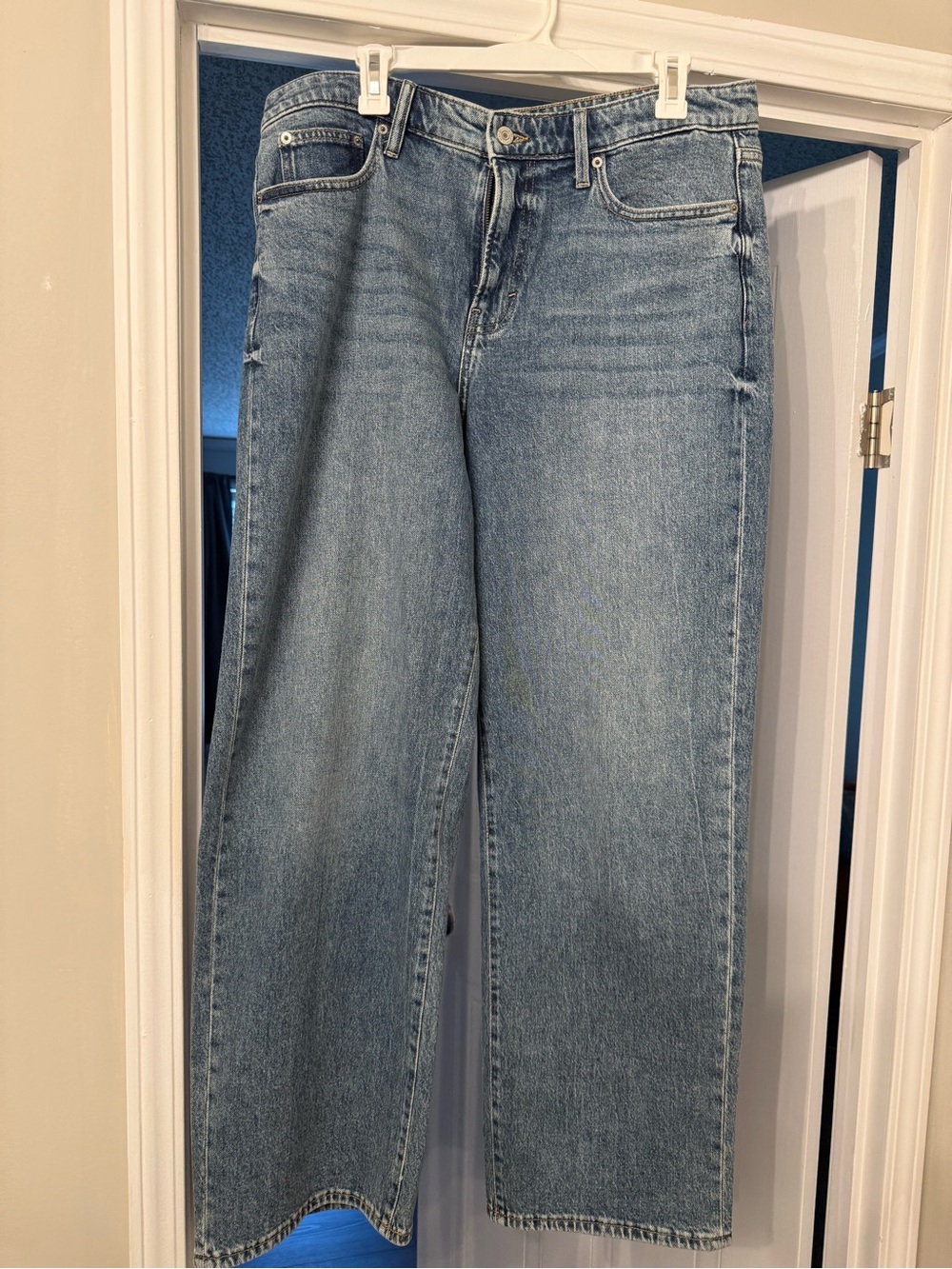 Lucky Brand Wide-Leg Jeans in Medium Blue Wash